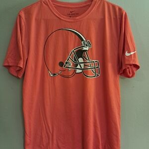 Nike Men's Orange Helmet Graphic Tee